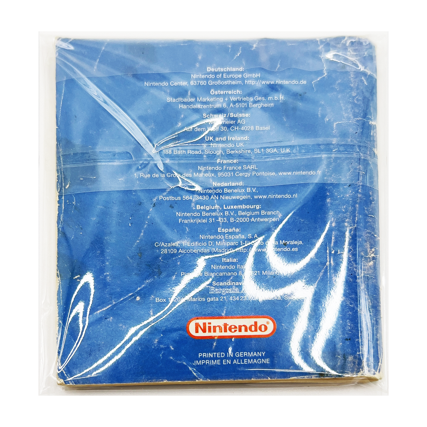 Pochette de protection pour notice Game Boy Advance