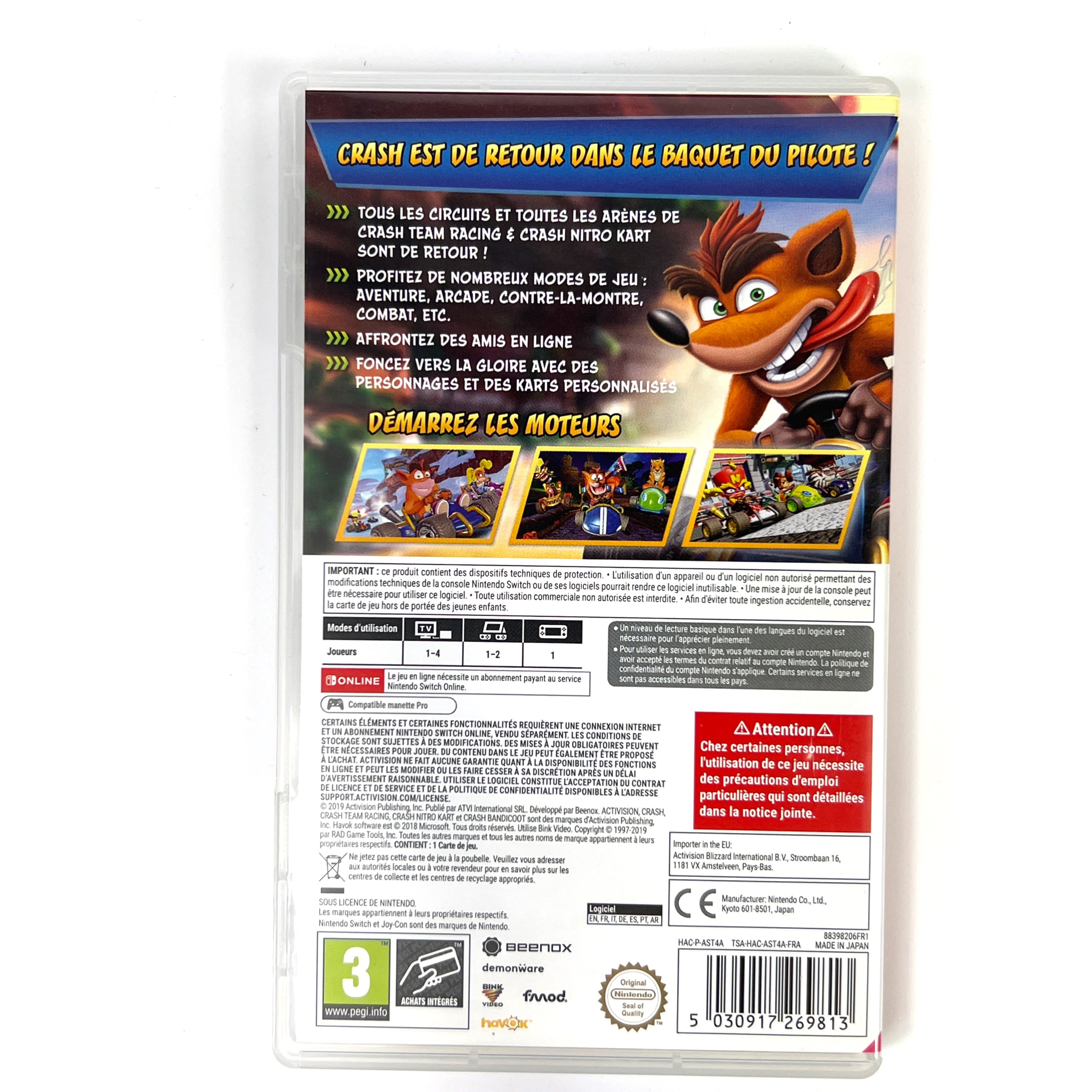Crash Bandicoot Team Racing Nitro Fueled